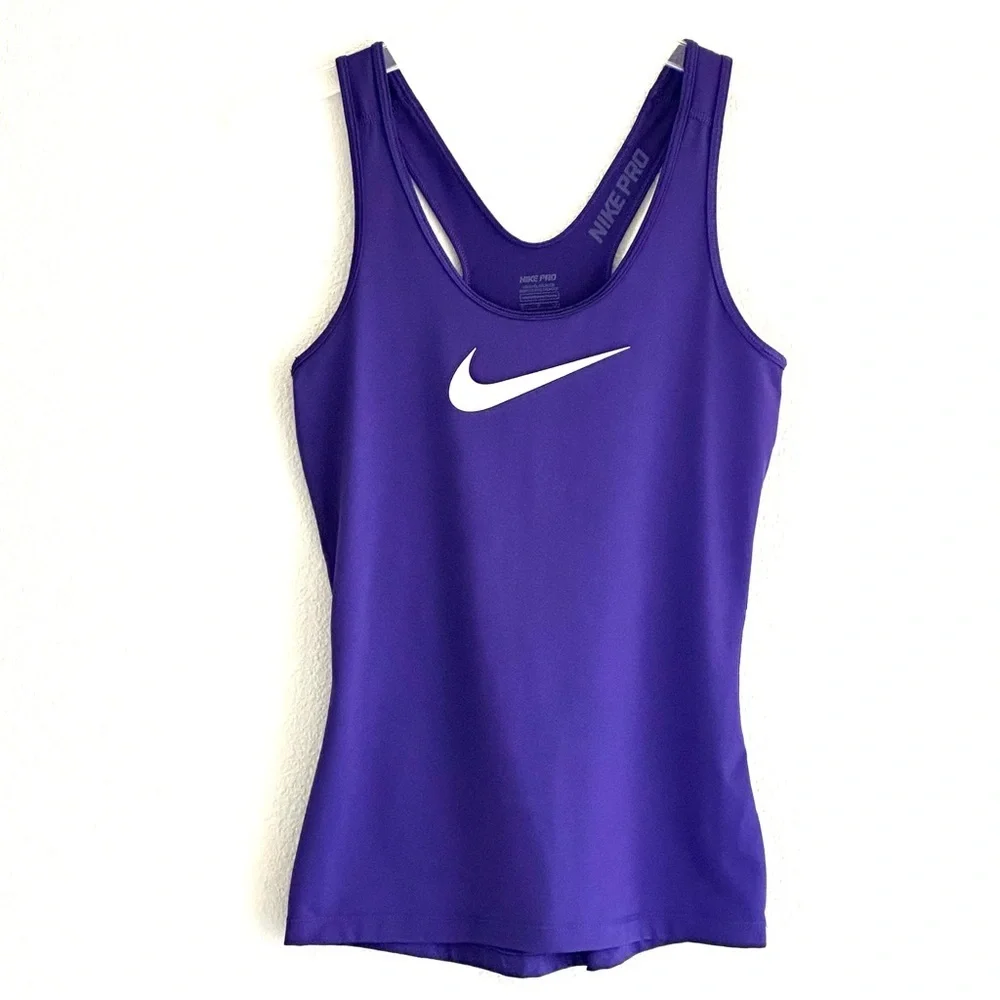 Nike Women's Dri-Fit Stay Cool Pro Vibrant Purple Tank Top